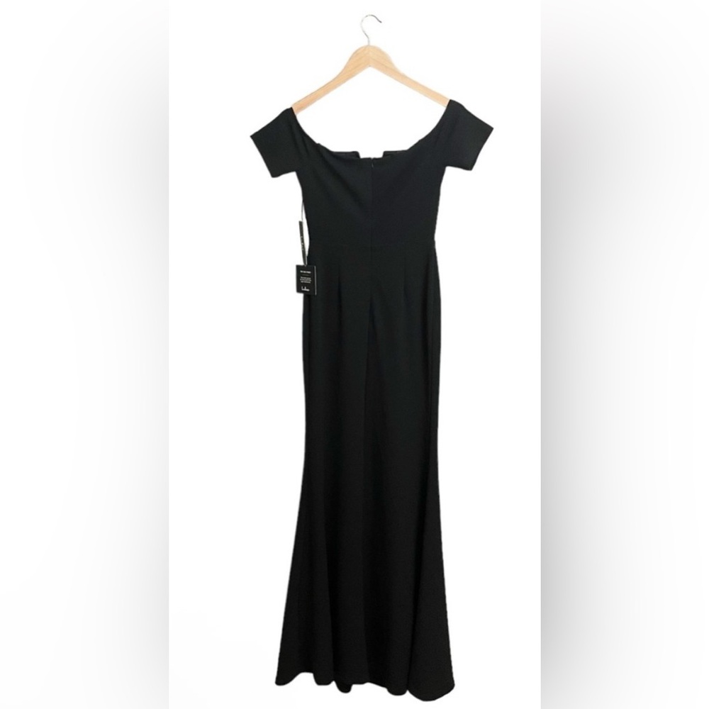 Lulu's Chic Black Off-Shoulder Dress - Picture 5 of 6
